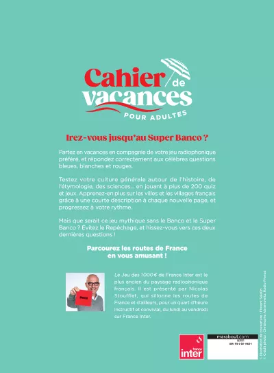 Cahier de vacances Le jeu des 1000€ 2026_verso