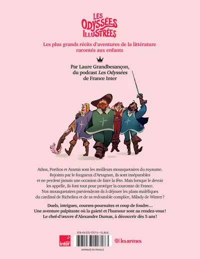 Les trois mousquetaires. Laure Grandbesançon_verso