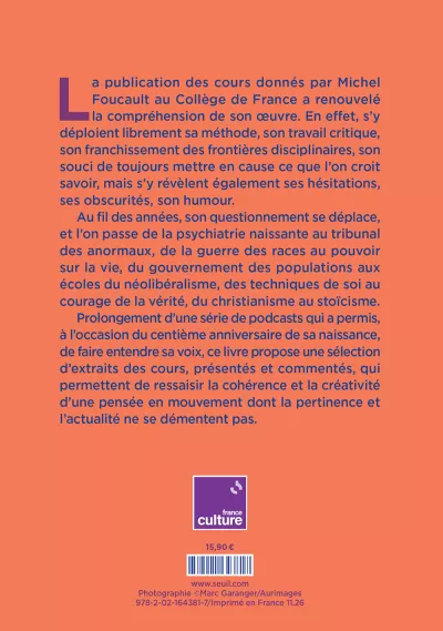 Foucault retrouvé. Didier Fassin_verso