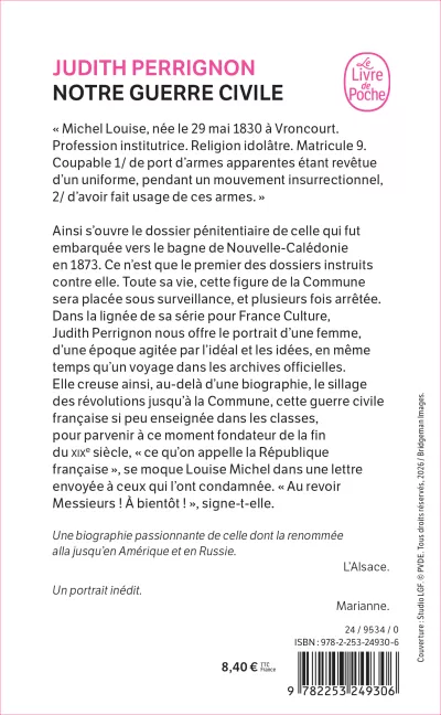 Notre Guerre Civile. JPerrignon_POCHE_verso