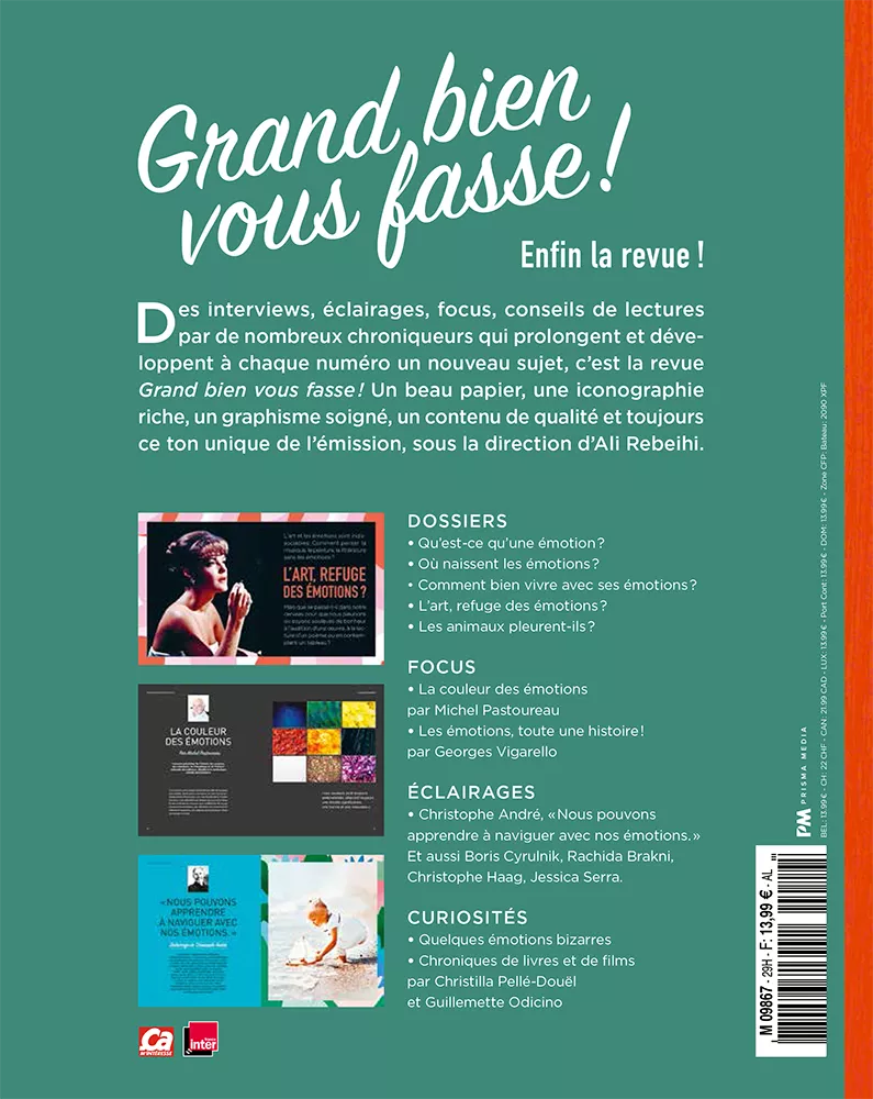 Grand bien vous fasse Emotions -dos