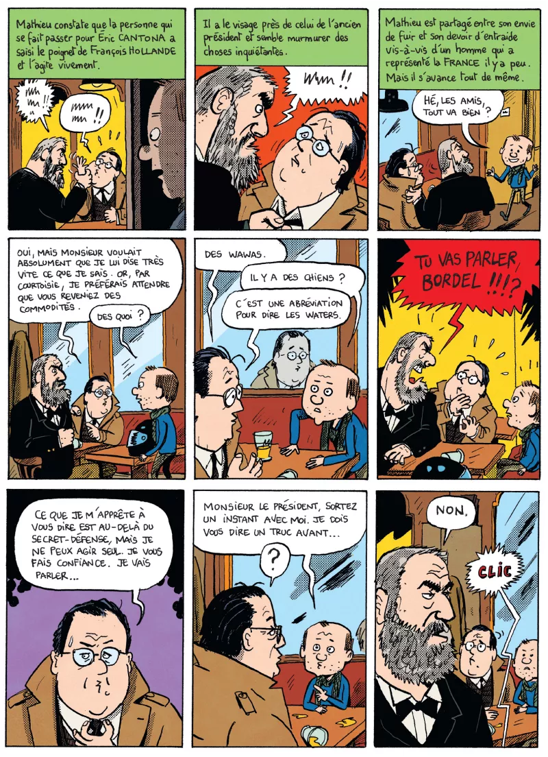 Le minsitère secret. BD. Mathieu Sapin. Joann Sfar. page 7