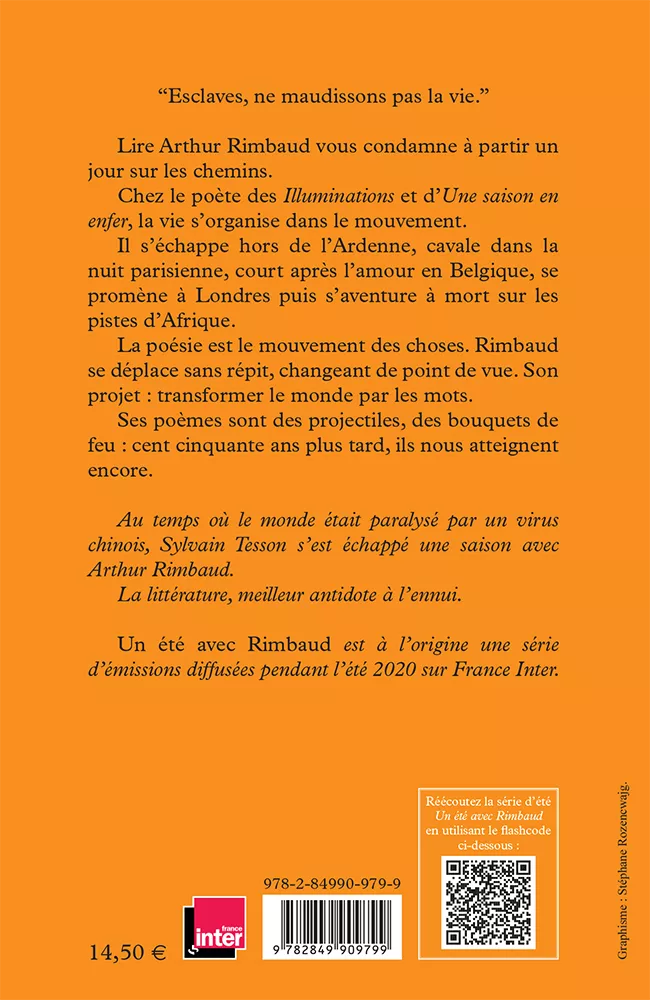 Un été avec Rimbaud. Sylvain Tesson - verso