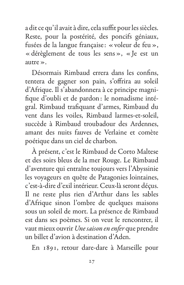 Un été avec Rimbaud. Sylvain Tesson - p10