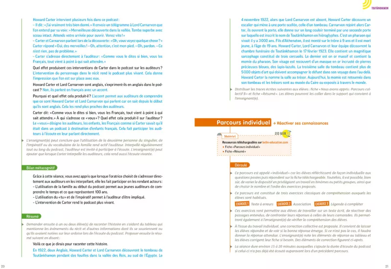 Un podcast par semaine. page 20-21