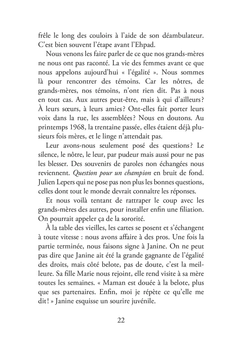 Laisse parler les femmes Fais parler les hommes - page 22