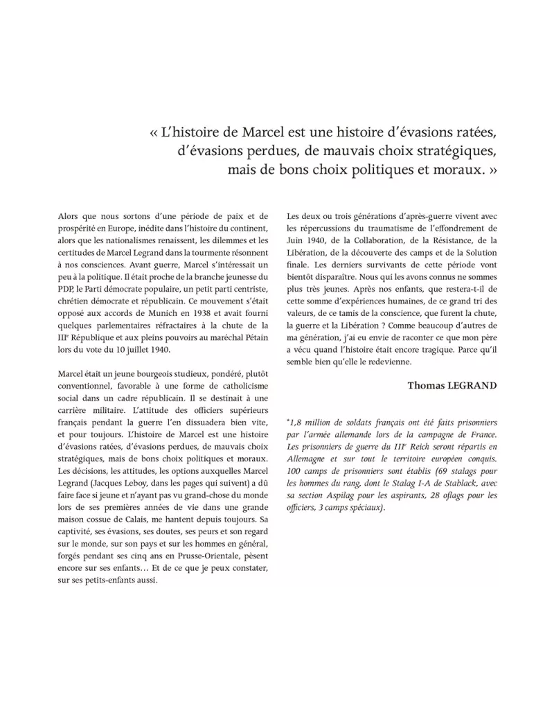 Les évasions perdues. Thomas Legrand et François Warzala-p7