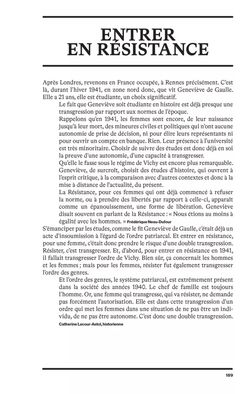 Les Résistantes, Philippe Collin. p189
