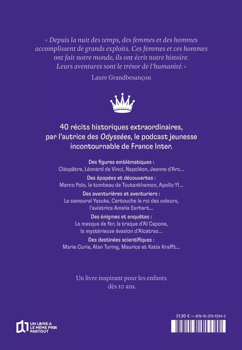 Les Odyssées 3. Laure Grandbesançon_verso