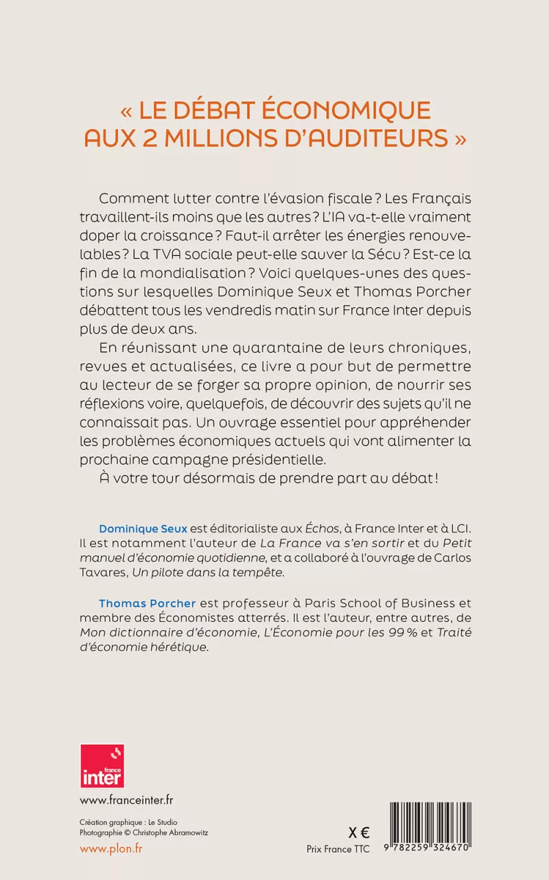 Les Débats de l'éco. Dominique Seux et Thomas Porcher