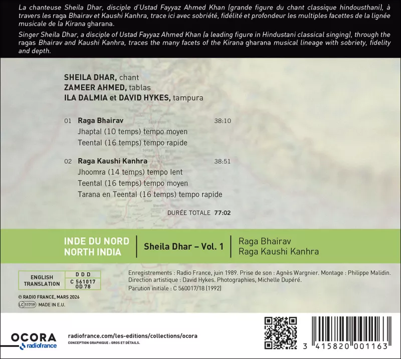 Inde du Nord. Sheila Dhar. vol.1 C561017_Verso
