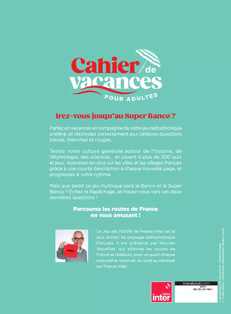 Cahier de vacances Le jeu des 1000€ 2026_verso