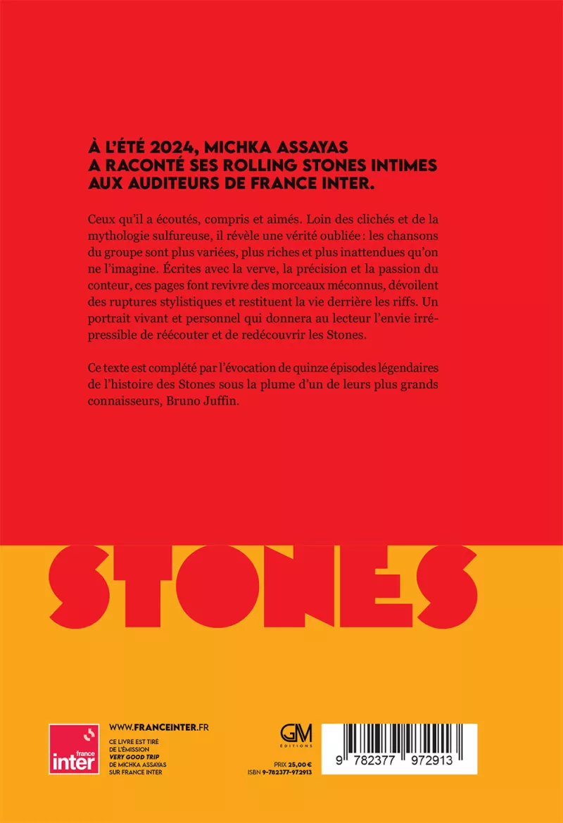 Very good Stones trip. Michka Assayas_verso