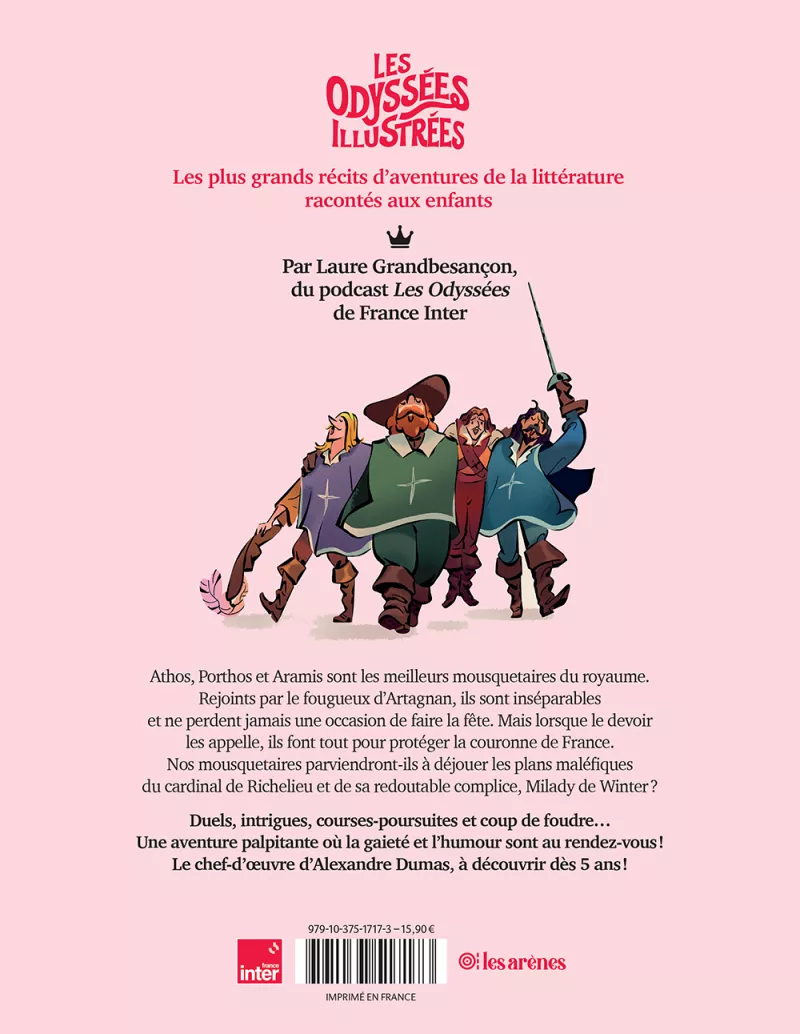 Les trois mousquetaires. Laure Grandbesançon_verso