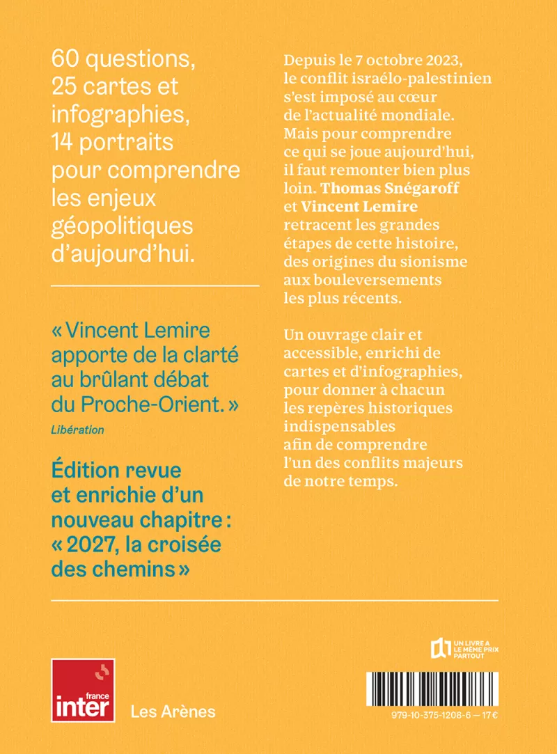 Israël/Palestine. Edition augmentée_verso