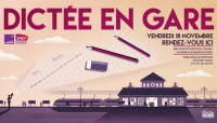 Dictée en gare à Saint-Lazare avec France Culture le 18 novembre 2022