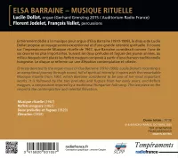 Elsa Barraine. Musique Rituelle