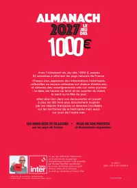 Almanach le Jeu des 1000€. Nicolas Stoufflet_verso